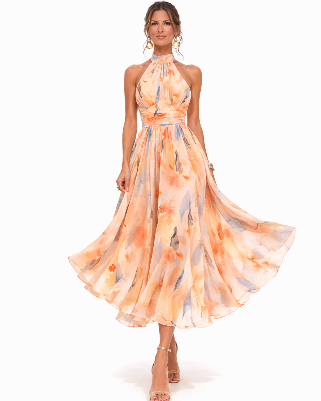 Maxi Dress Women's with Halter Neckline Elise