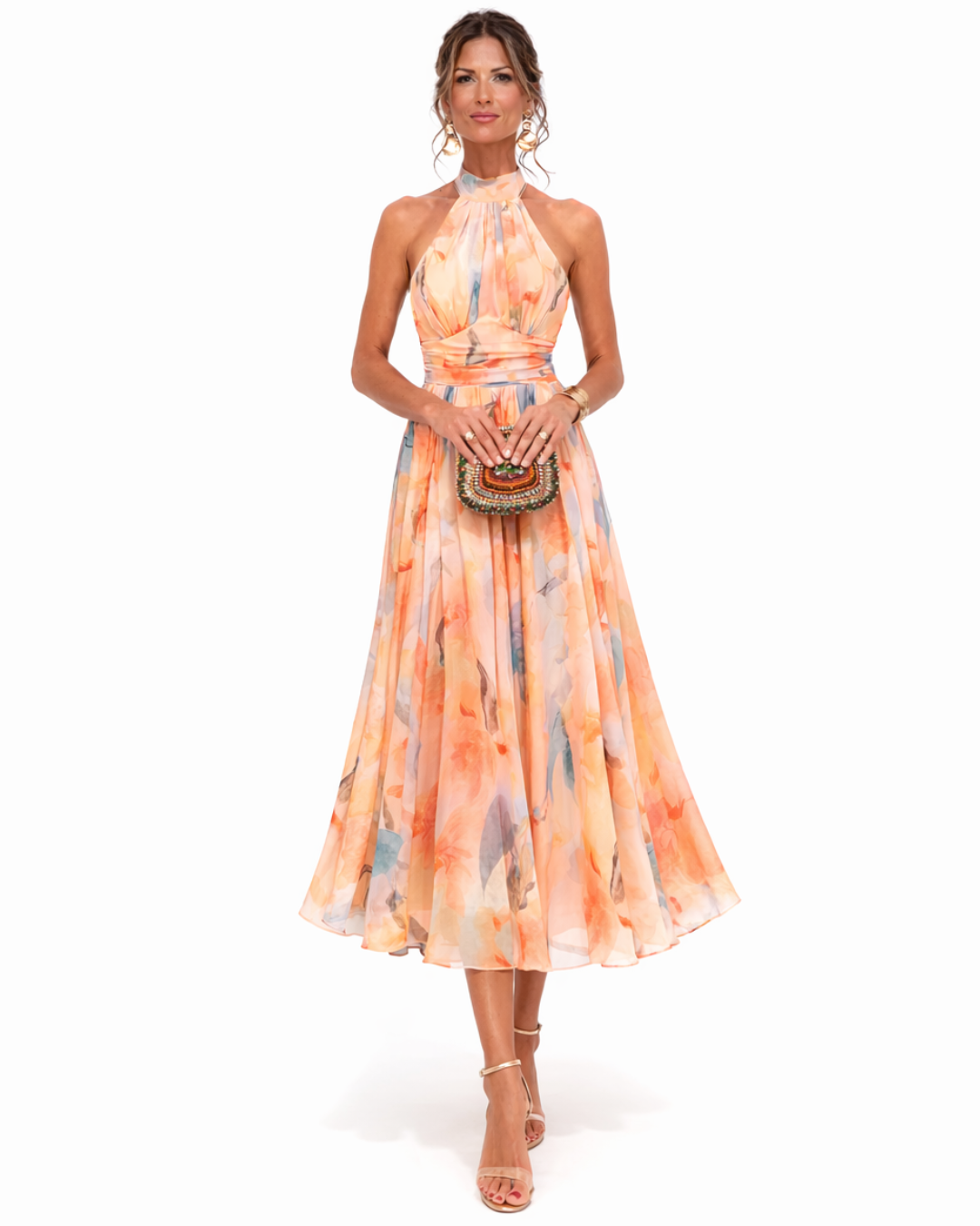 Maxi Dress Women's with Halter Neckline Elise