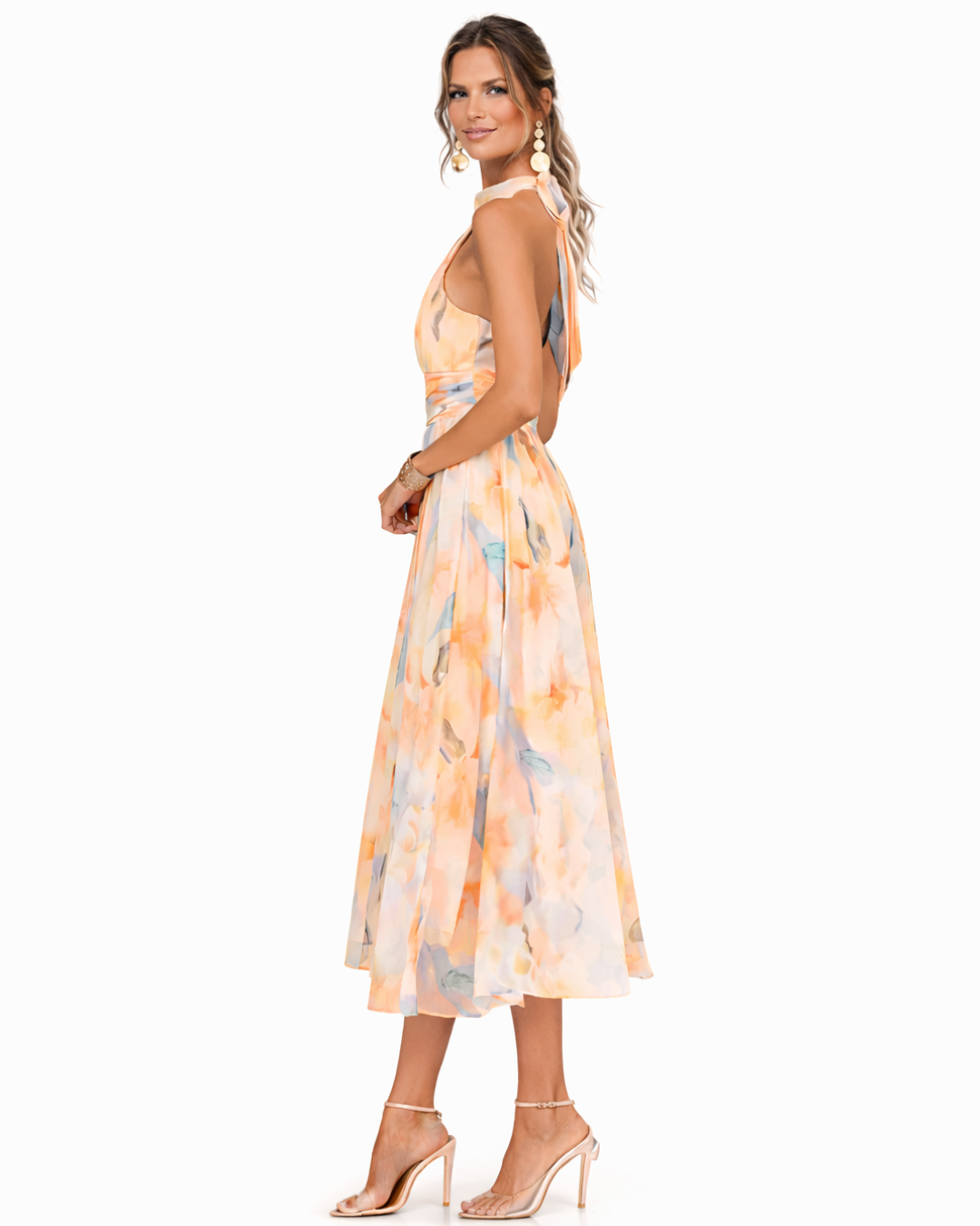 Maxi Dress Women's with Halter Neckline Elise